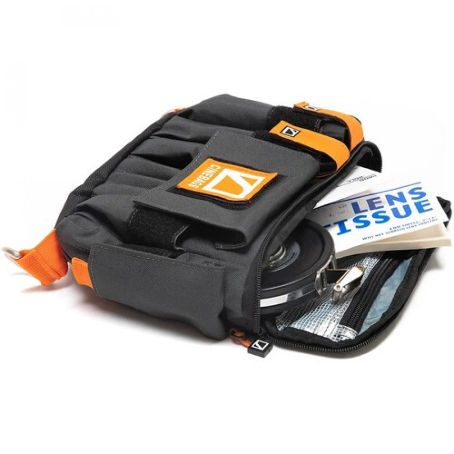 CineBags CB07 AC Pouch XL (Gray with Orange Webbing)