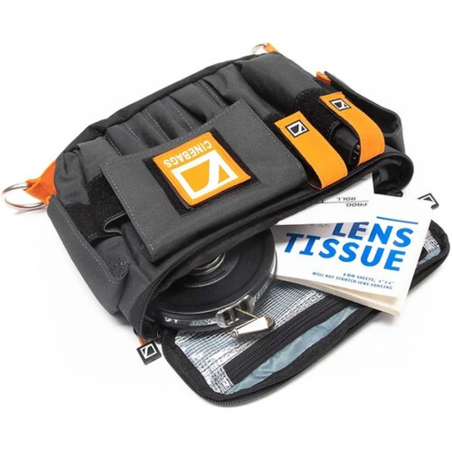 CineBags CB07 AC Pouch XL (Gray with Orange Webbing)