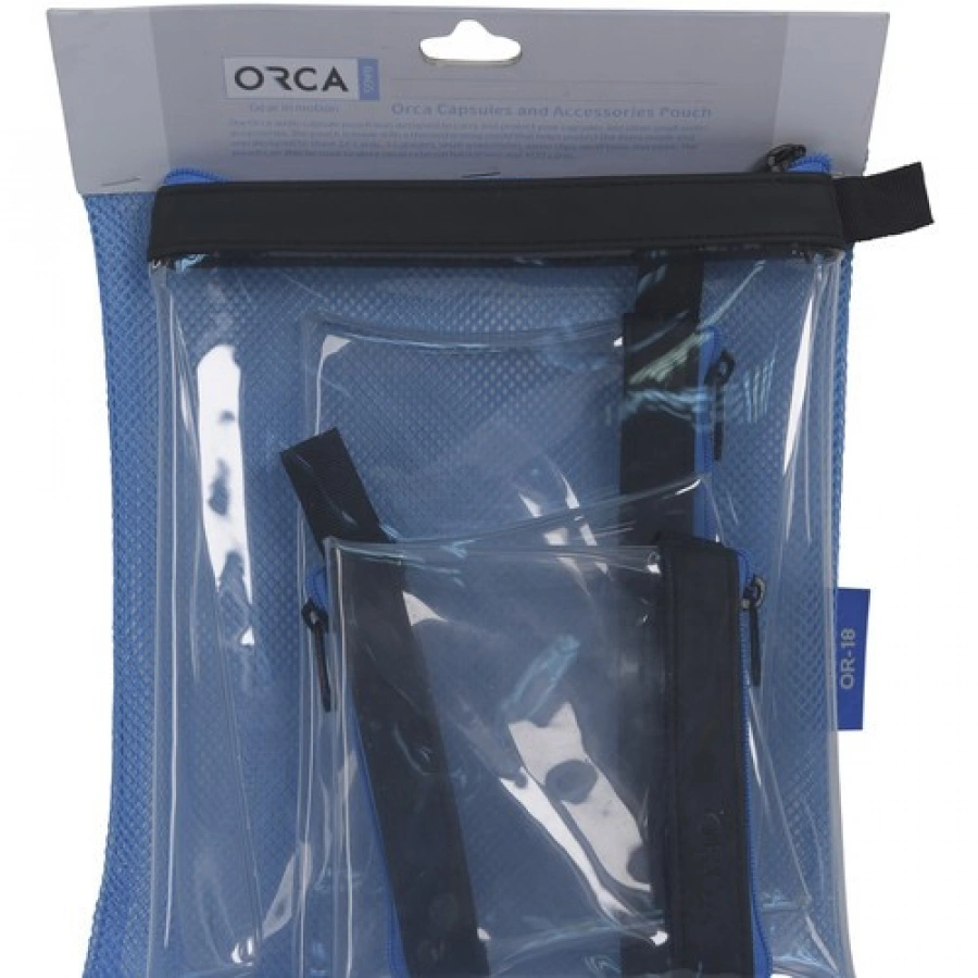 ORCA Transparent Pouch Set for Accessories (4-Pack)