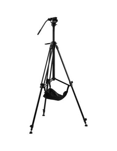 E-Image Studio Tripod with Geared Center Column and Fluid Head Kit