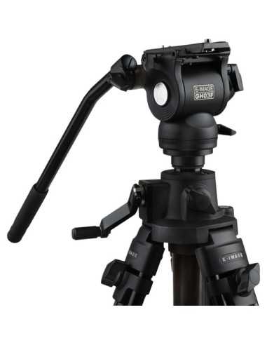 E-Image Studio Tripod with Geared Center Column and Fluid Head Kit