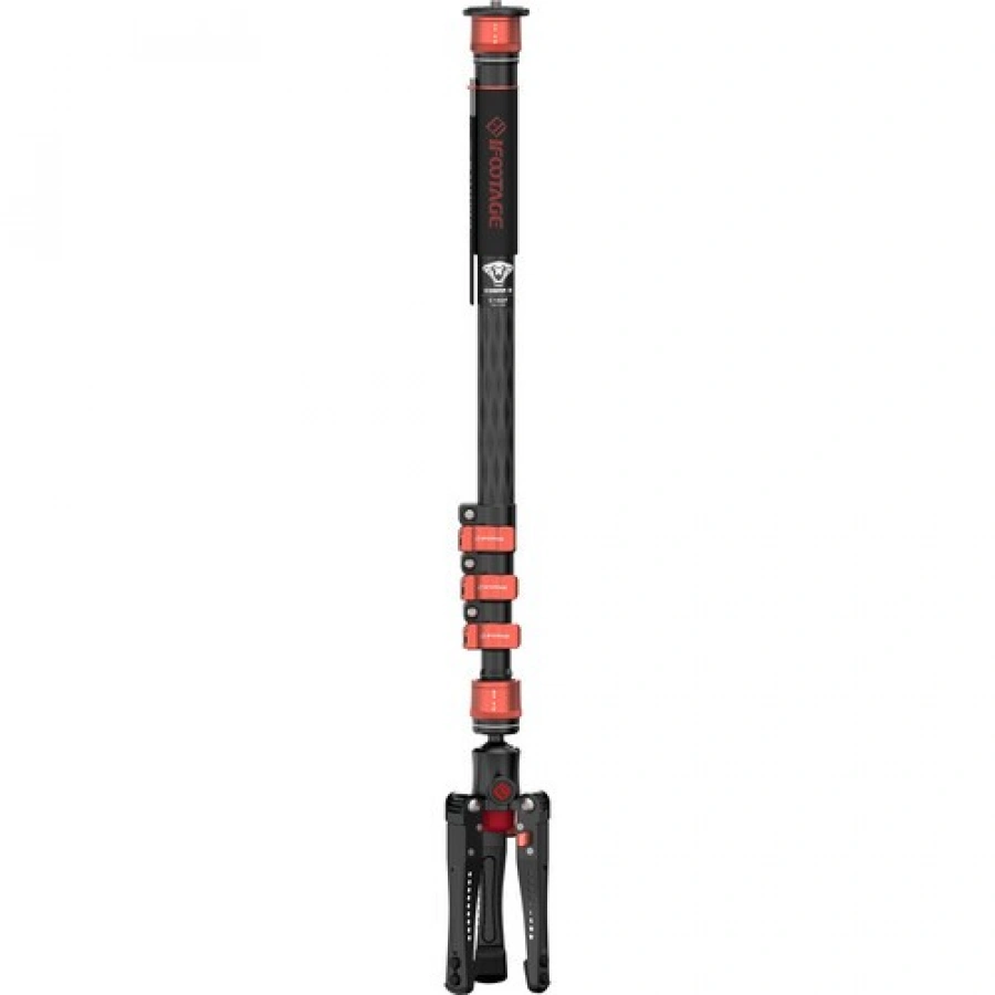 iFootage Cobra 3 Carbon Fiber Monopod with Mini Tripod Base