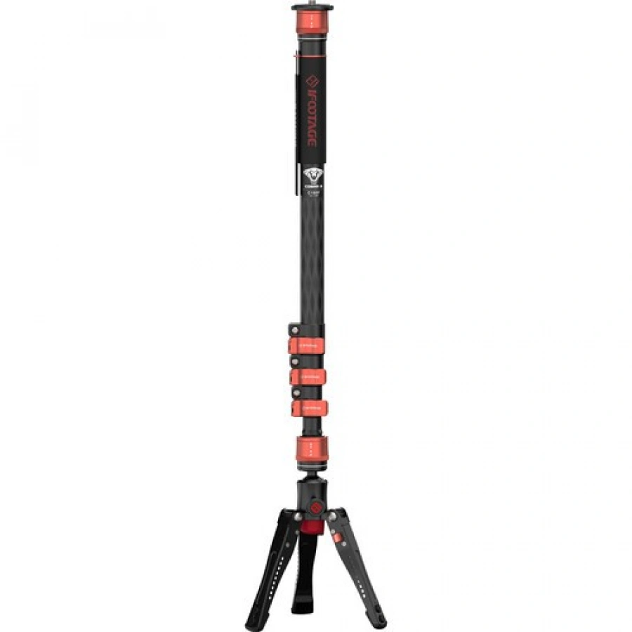 iFootage Cobra 3 Carbon Fiber Monopod with Mini Tripod Base
