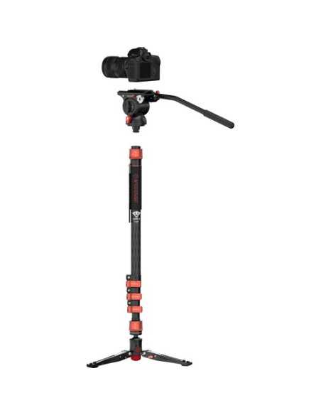 iFootage Cobra 3 Carbon Fiber Monopod with Mini Tripod Base