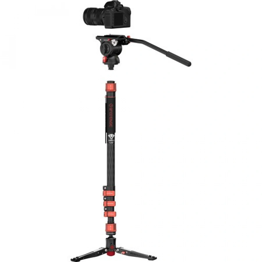 iFootage Cobra 3 Carbon Fiber Monopod with Mini Tripod Base