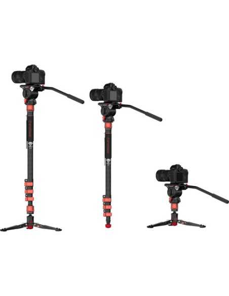 iFootage Cobra 3 Carbon Fiber Monopod with Mini Tripod Base