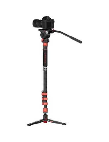 iFootage Cobra 3 Carbon Fiber Monopod with Mini Tripod Base