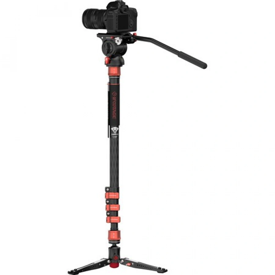 iFootage Cobra 3 Carbon Fiber Monopod with Mini Tripod Base