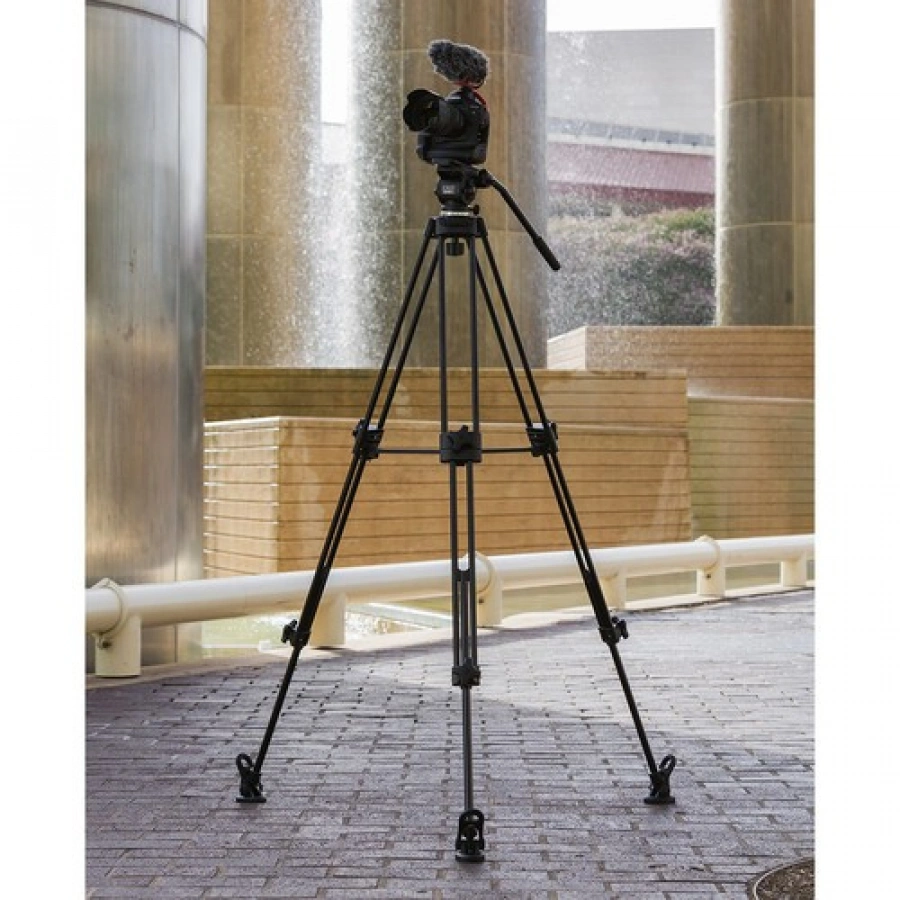 E-Image EG01A2 Two-Stage Aluminum Tripod System with GH01 Pan/Tilt Fluid Head