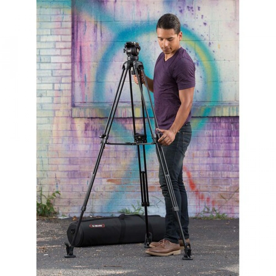 E-Image EG05A2 Two-Stage Aluminum Tripod with GH05 Head (75mm)