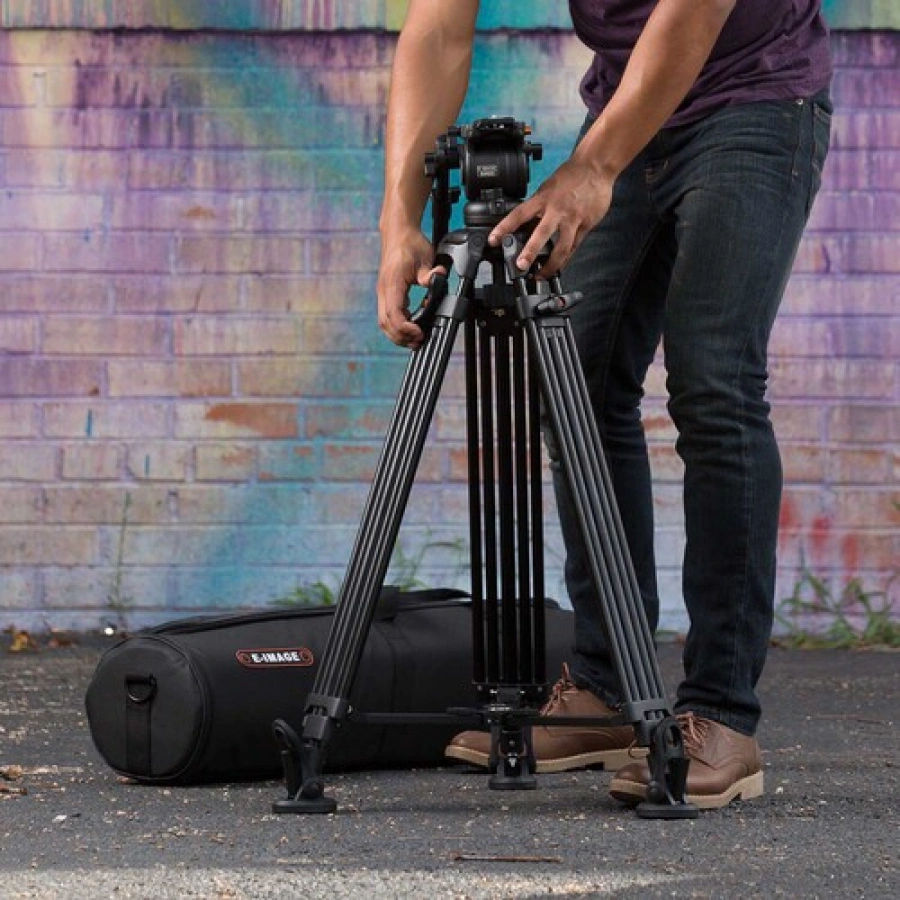 E-Image EG05A2 Two-Stage Aluminum Tripod with GH05 Head (75mm)
