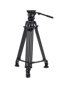 E-Image 2-Stage Carbon Fiber Fluid Head Tripod Kit