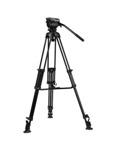 E-Image EG04AS 2-Stage Aluminum Tripod System with GH04 Dual-Base Fluid Head