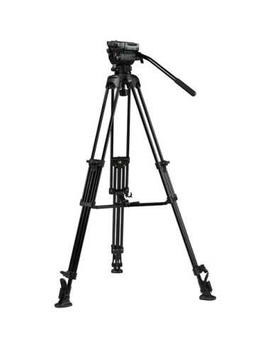 E-Image EG04AS 2-Stage Aluminum Tripod System with GH04 Dual-Base Fluid Head | Photography Tripods | CAM TOOLS Middle East | E-Image