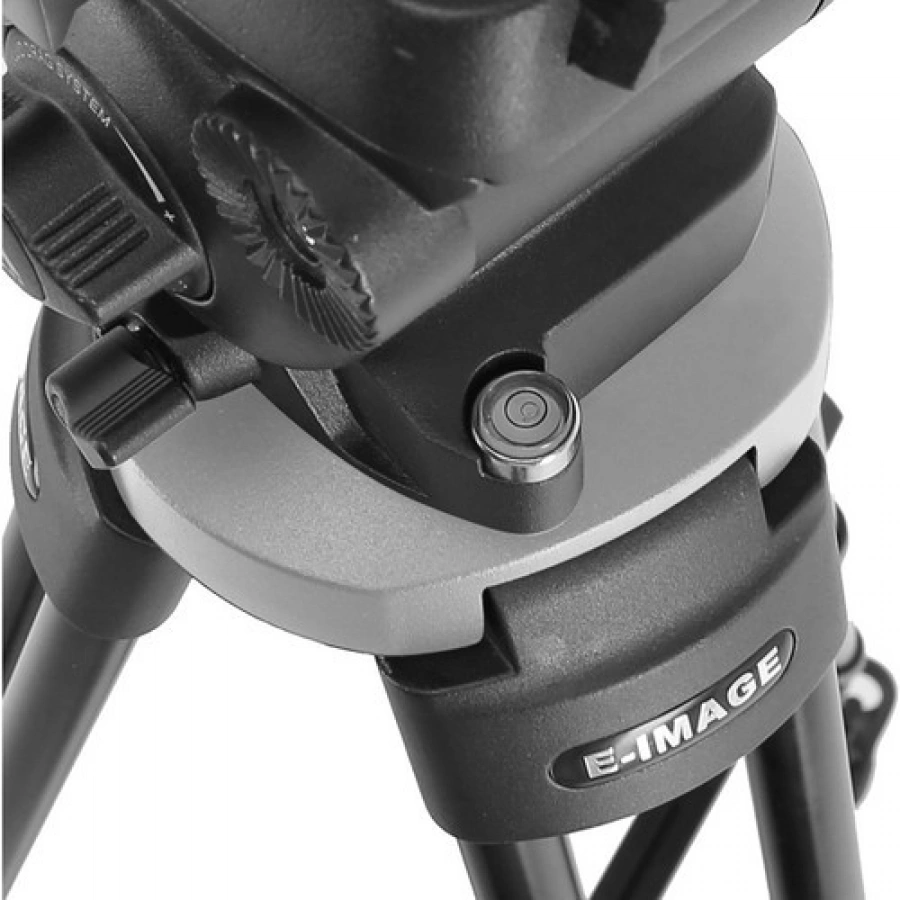 E-Image EG04AS 2-Stage Aluminum Tripod System with GH04 Dual-Base Fluid Head