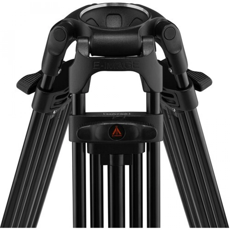 E-Image 2-Stage Aluminum Tripod, Fluid Head, and Dolly Kit (15.4 lb Payload)
