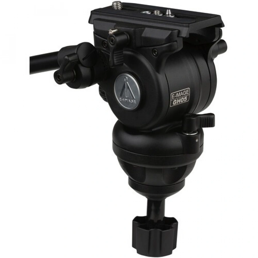 E-Image 2-Stage Aluminum Tripod, Fluid Head, and Dolly Kit (15.4 lb Payload)