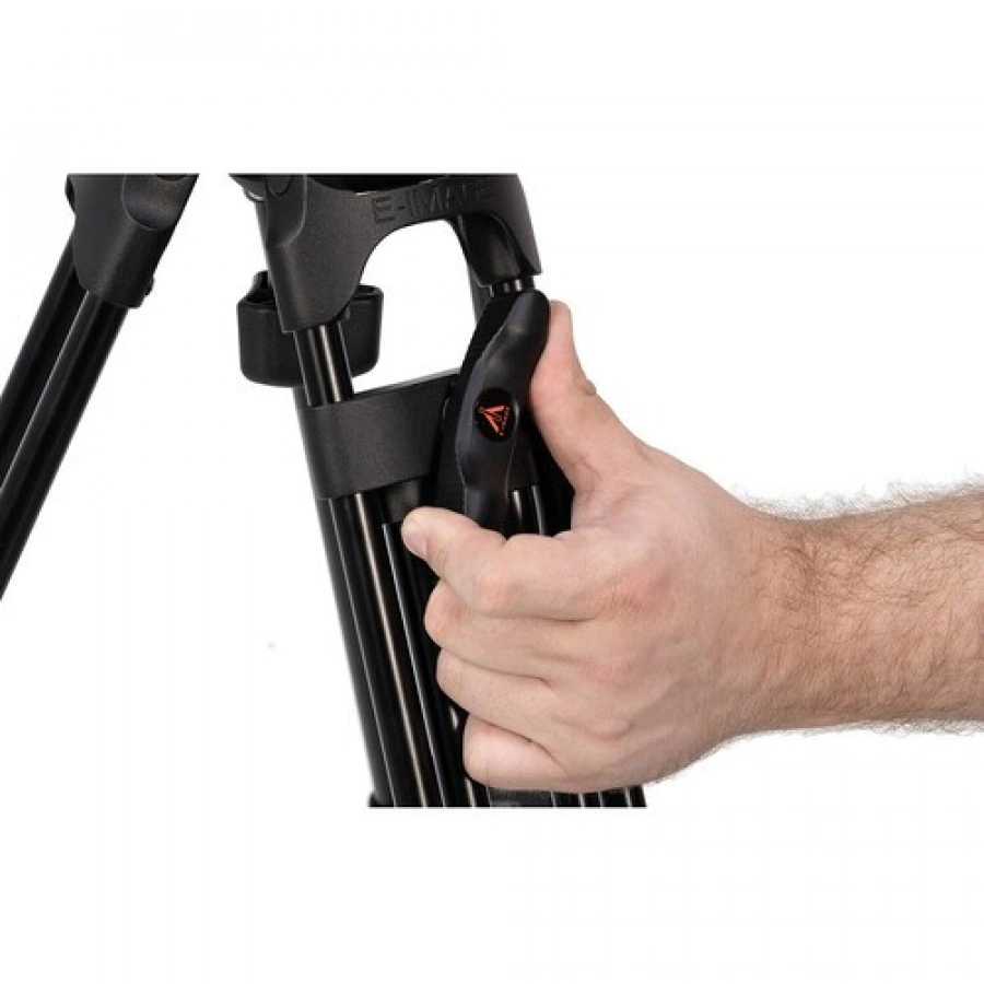 E-Image 2-Stage Aluminum Tripod, Fluid Head, and Dolly Kit (15.4 lb Payload)