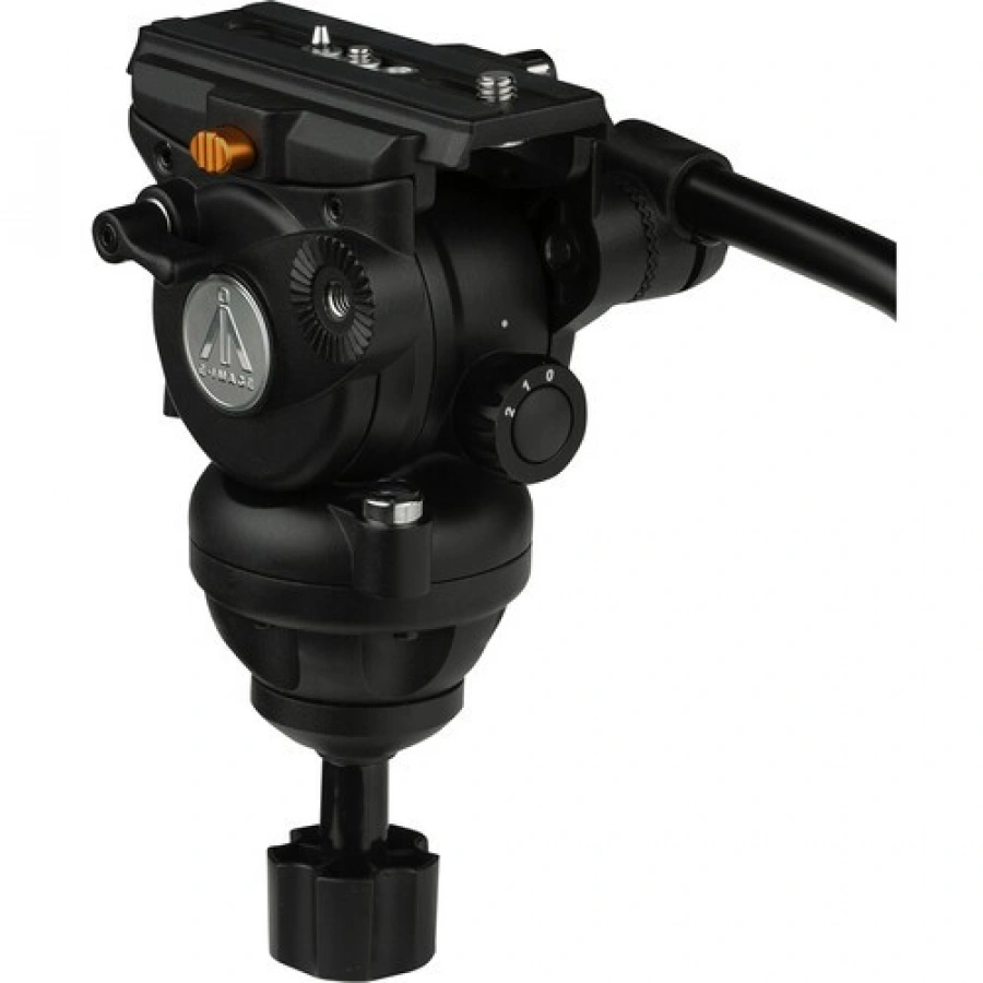 E-Image 2-Stage Aluminum Tripod, Fluid Head, and Dolly Kit (15.4 lb Payload)