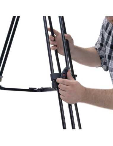 E-Image 2-Stage Aluminum Fluid Head Tripod Kit