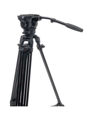 E-Image 2-Stage Aluminum Fluid Head Tripod Kit