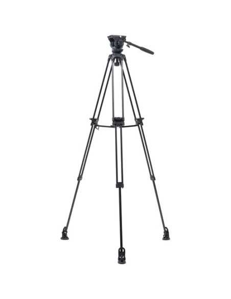 E-Image 2-Stage Aluminum Fluid Head Tripod Kit