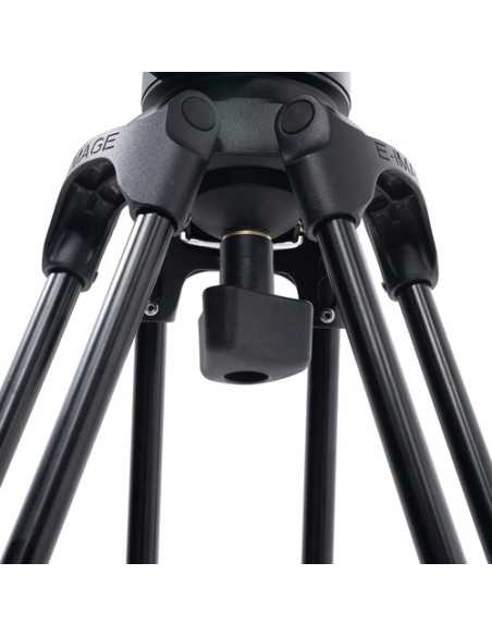 E-Image 2-Stage Aluminum Fluid Head Tripod Kit