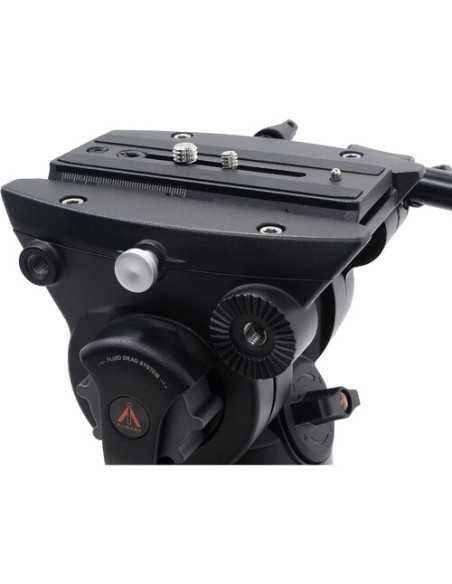 E-Image 2-Stage Aluminum Fluid Head Tripod Kit