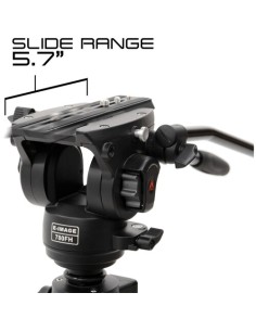 E-Image 2-Stage Aluminum Tripod with 780FH Fluid Head and Dolly Kit