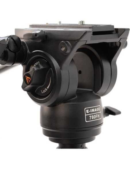 E-Image 2-Stage Aluminum Tripod with 780FH Fluid Head and Dolly Kit