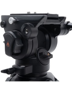 E-Image 2-Stage Aluminum Tripod Fluid Head and Dolly Kit 22 lb