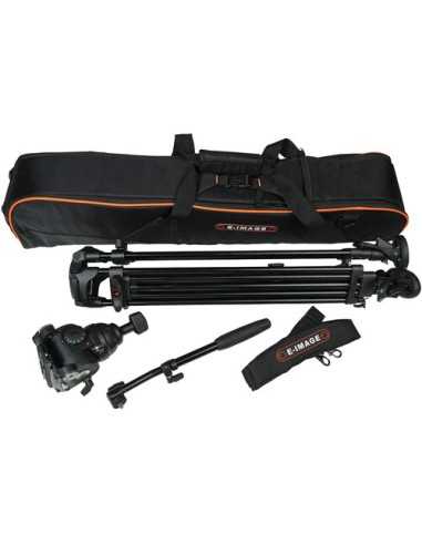 E-Image EG08A2 2-Stage Aluminum Tripod System with GH08 Fluid Head (75mm)