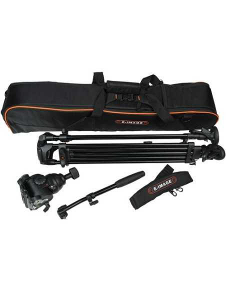 E-Image EG08A2 2-Stage Aluminum Tripod System with GH08 Fluid Head (75mm)