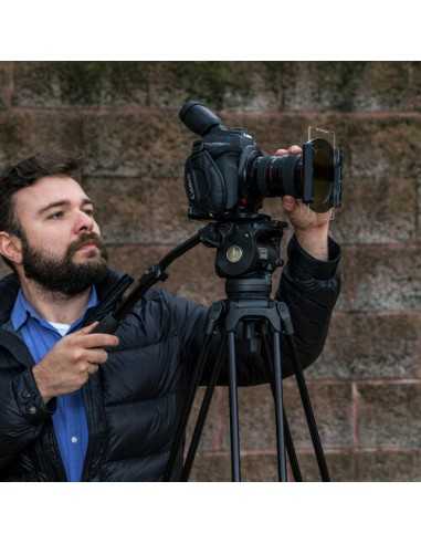 E-Image EG08A2 2-Stage Aluminum Tripod System with GH08 Fluid Head (75mm)