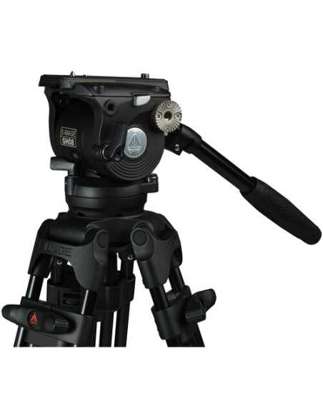 E-Image EG08A2 2-Stage Aluminum Tripod System with GH08 Fluid Head (75mm)
