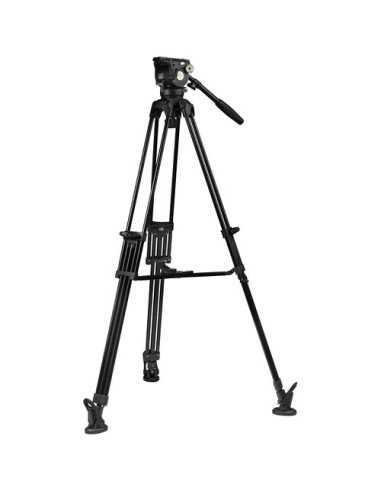 E-Image EG08A2 2-Stage Aluminum Tripod System with GH08 Fluid Head (75mm)