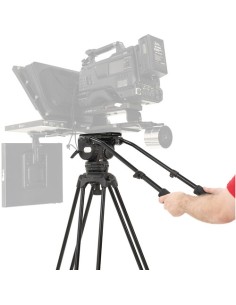 E-Image GH25 Video Head & GA102 2-Stage Aluminum Tripod & Dolly System