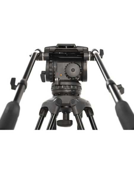 E-Image GH25 Video Head & GA102 2-Stage Aluminum Tripod & Dolly System