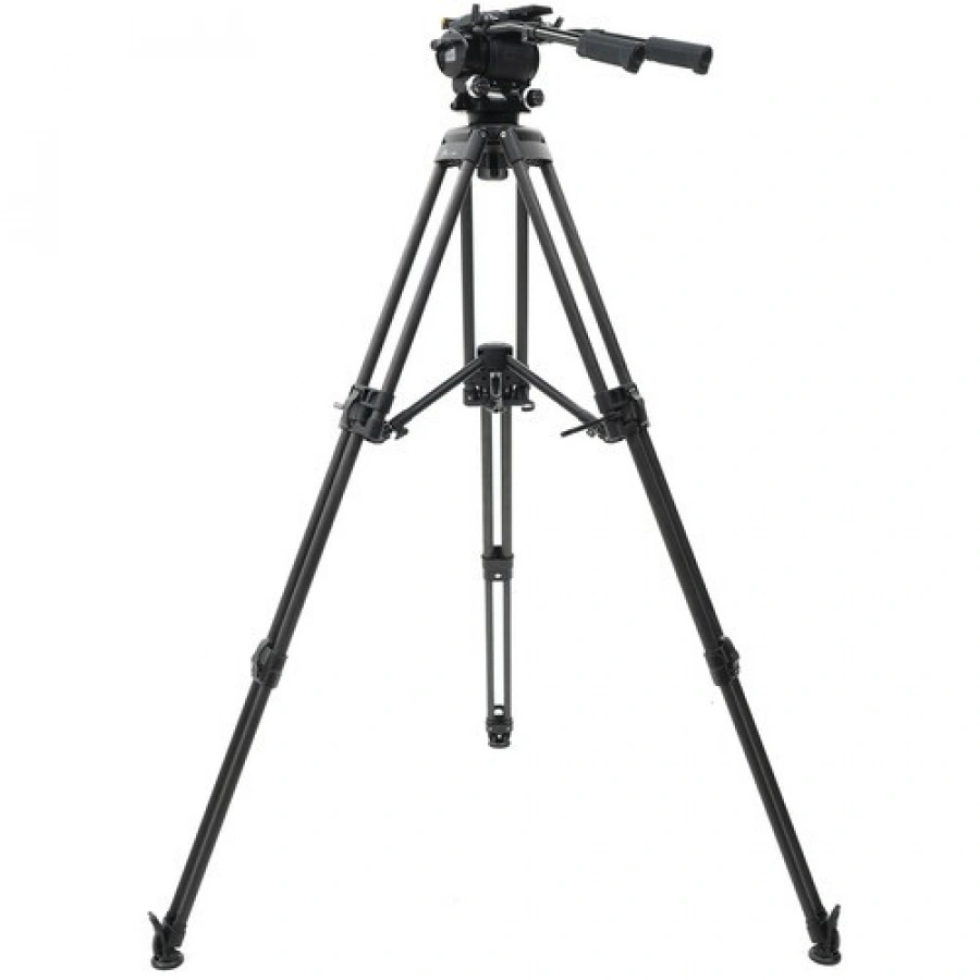 E-Image 3-Stage Carbon Fiber Tripod | Fluid Head & 100mm Leveling Ball