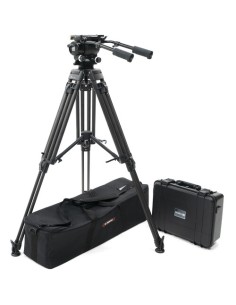 E-Image 3-Stage Carbon Fiber Tripod System with Fluid Head and 100mm Leveling Ball (Payload 48.5 lb)