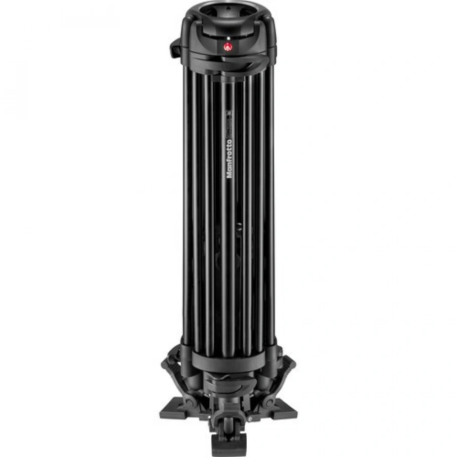 Manfrotto Nitrotech 612 Video Head With Aluminium Twin Leg Ground Spreader Tripod Kit