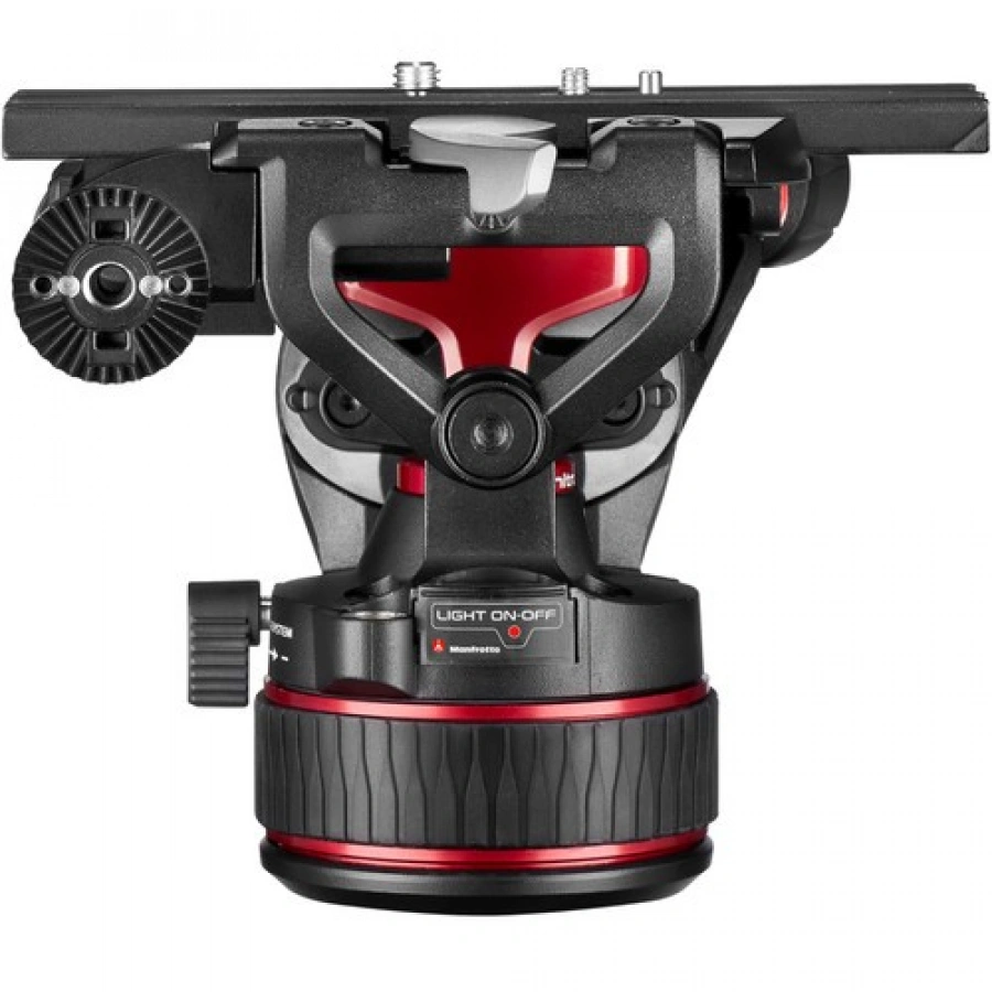 Manfrotto Nitrotech 612 Video Head With Aluminium Twin Leg Ground Spreader Tripod Kit