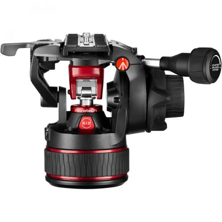 Manfrotto Nitrotech 612 Video Head With Aluminium Twin Leg Ground Spreader Tripod Kit