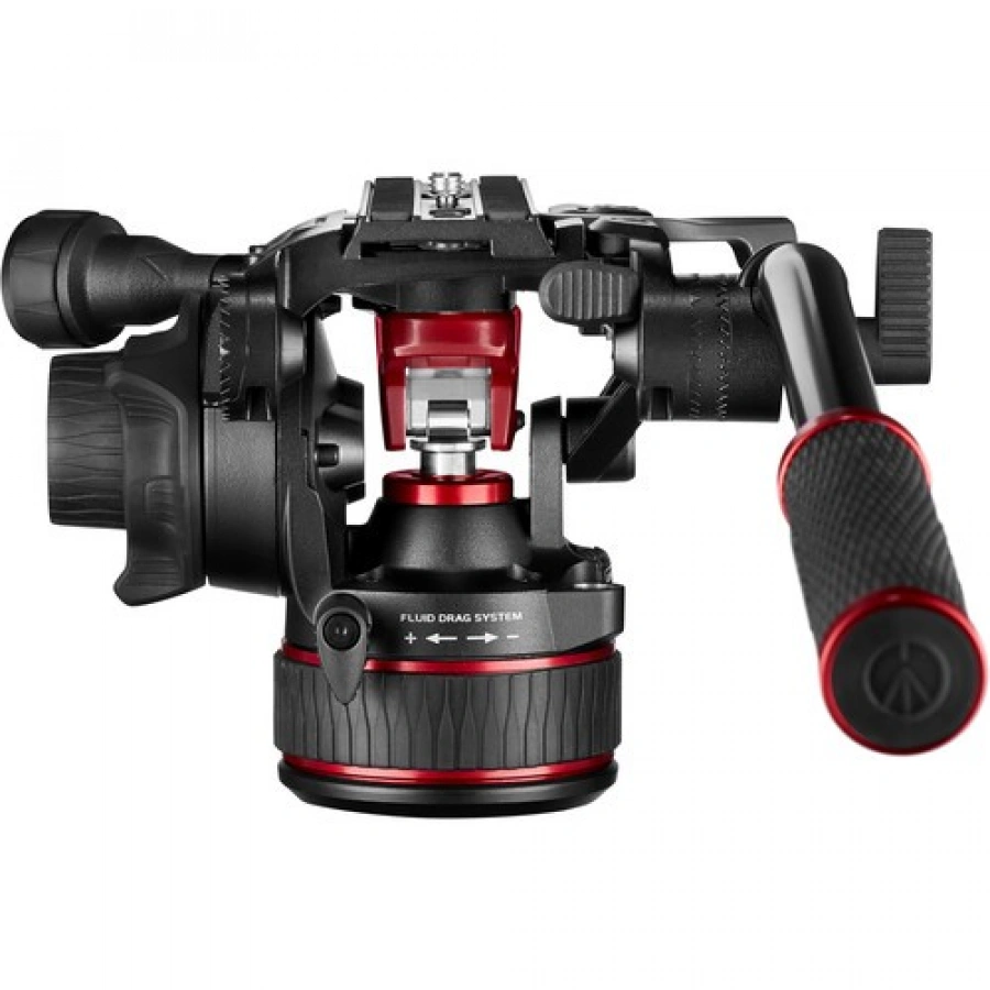 Manfrotto Nitrotech 612 Video Head With Aluminium Twin Leg Ground Spreader Tripod Kit
