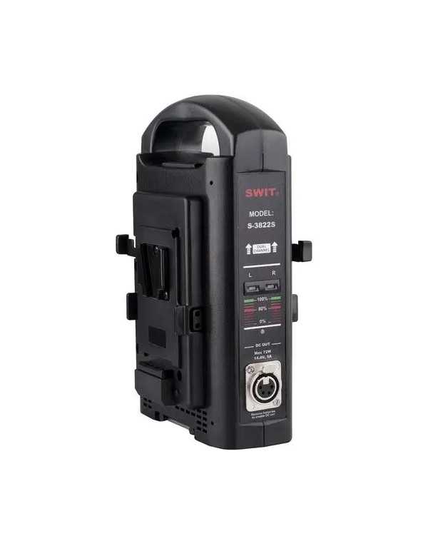 SWIT S-3822S 2-ch V-mount Charger | Battery Accessories & Power Supply | CAM TOOLS Middle East | SWIT