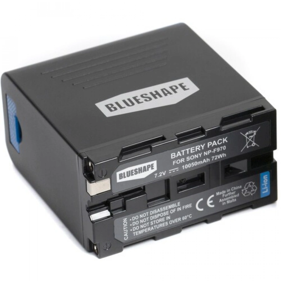 BLUESHAPE Sony NP-F970 DV Power Pack Battery (7.2V, 10,050mAh, 72Wh)