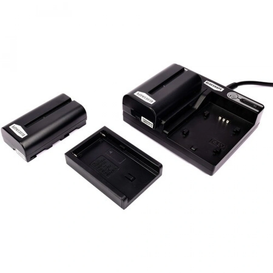 BLUESHAPE NP-F570 2-Battery Kit with Dual-Bay PD Charger