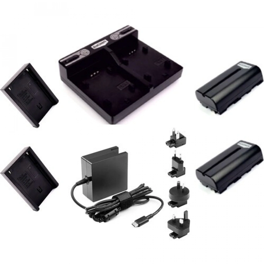 BLUESHAPE NP-F570 2-Battery Kit with Dual-Bay PD Charger
