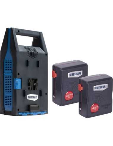 BLUESHAPE GRANITE MINI 140Wh Li-Ion 2-Battery Kit with Dual Charger (V-Mount) | Battery | CAM TOOLS Middle East | BLUESHAPE