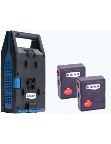 BLUESHAPE Granite Mini 95Wh Li-Ion 2-Battery and Charger Kit (V-Mount) | Battery | CAM TOOLS Middle East | BLUESHAPE